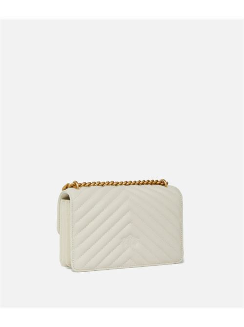 LOVE ONE MINI PINKO | 100074.A0GKZ14Q BIANCO SETA-AN.GOLD